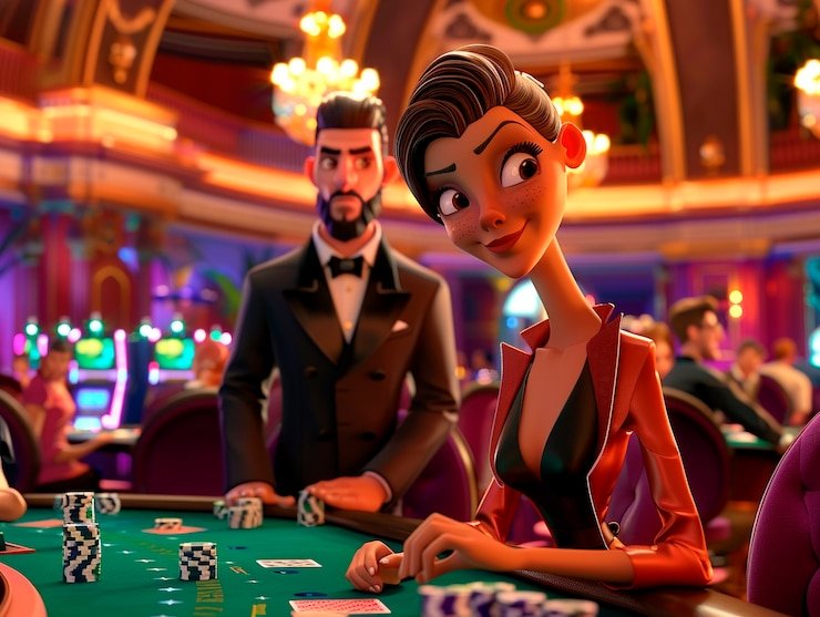 Live-dealer blackjack table on sangentod